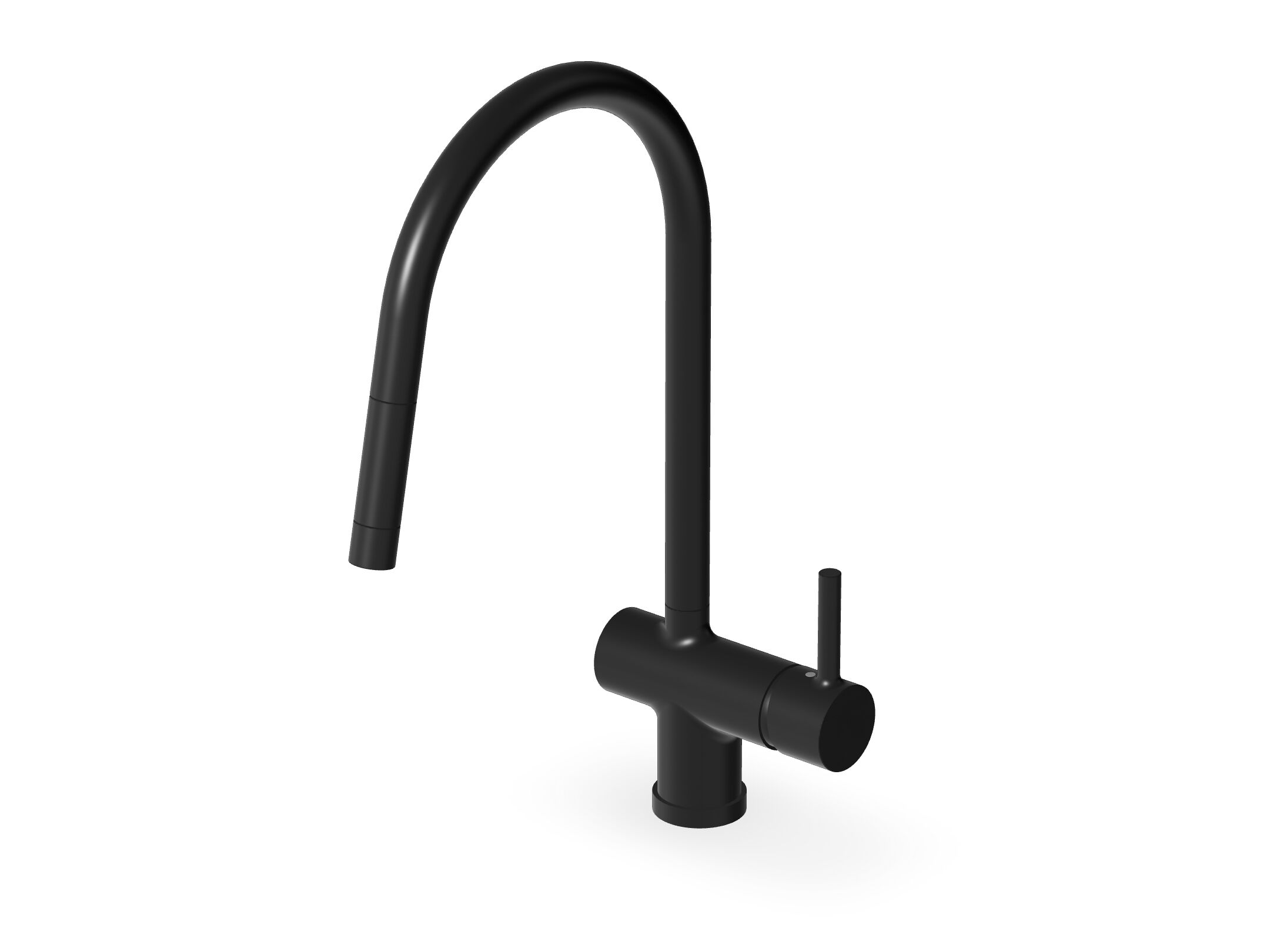 Однорычажный смеситель для кухни с выдвижным ручным душем Zucchetti Pan S ARCH-00029410 - Вид №6