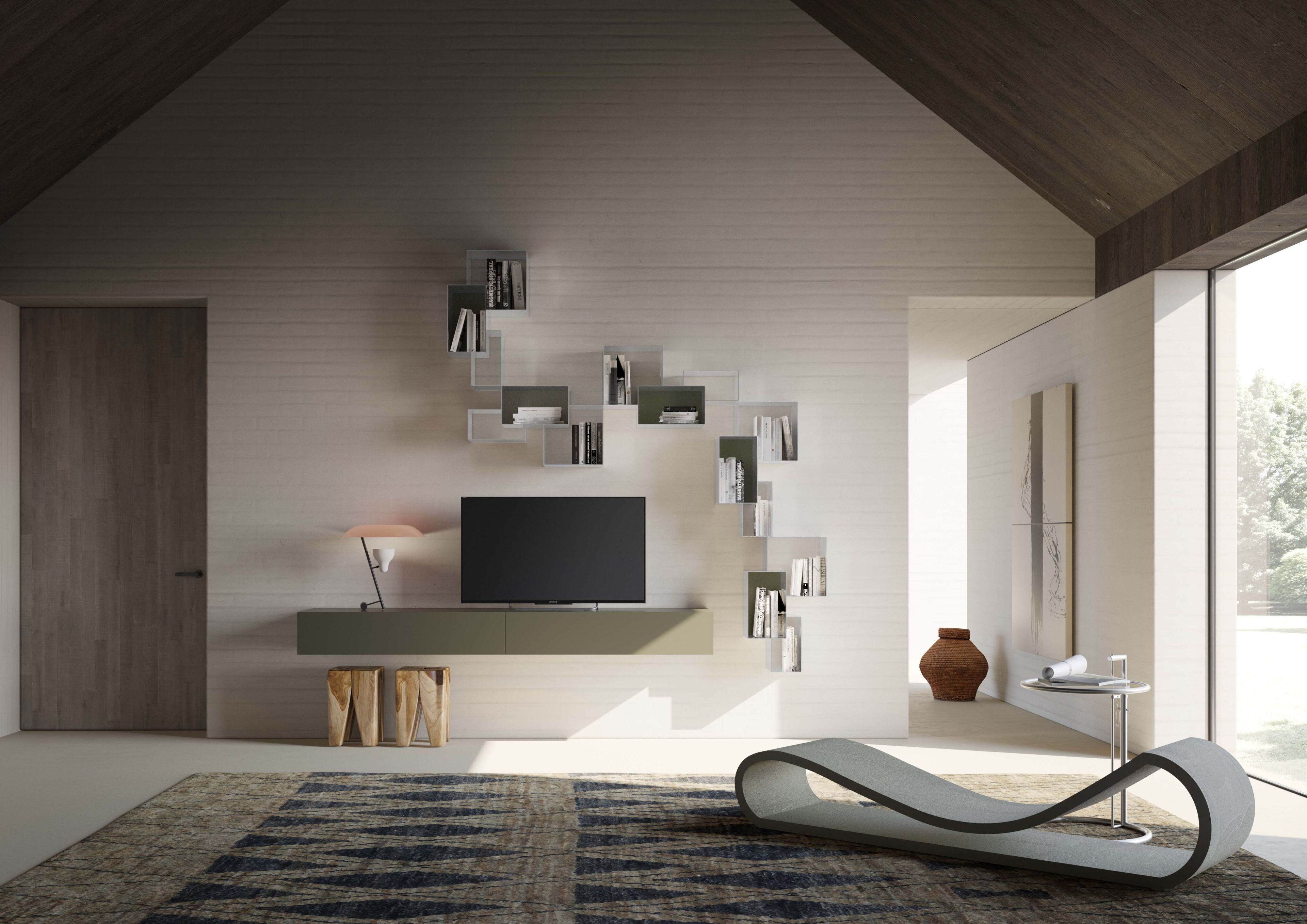 Металлическая секционная настенная Книжная полка Voltan Young ARCH-00043218 - Вид №7