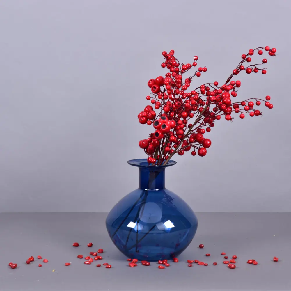 Ваза Santreyd Ультрамарин - синее стекло для цветочных композиций 24 см 87896497 STLM-0825585 - Вид №4