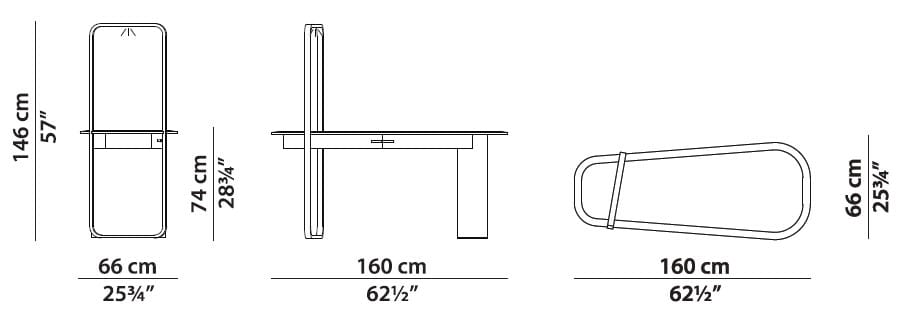Кожаный стол Baxter Ellipse ARCH-00041498 - Вид №5