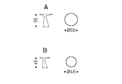 Круглый журнальный столик из полиуретана и керамики Cattelan italia PEYOTE KERAMIK ARCH-00032820 - Вид №6