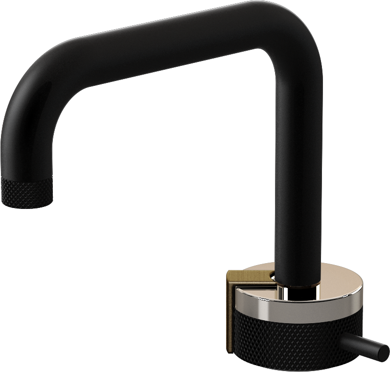 E-11500-R1PN-L2VBB-MBK Однорычажный прогрессивный смеситель для раковины - излив 15,3см GRAFF MOD+