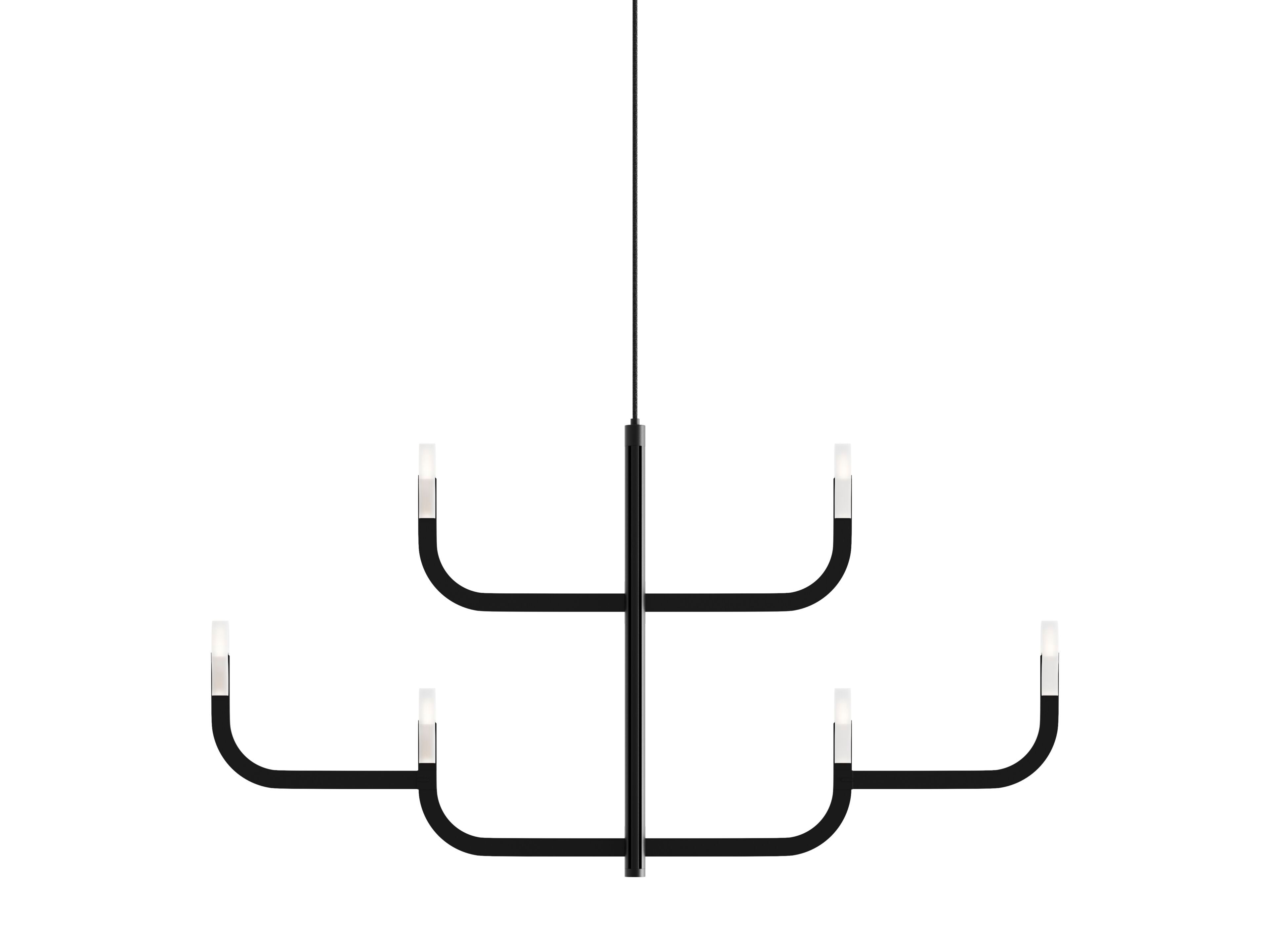 Алюминиевая светодиодная люстра LUCEPLAN J-US ARCH-00123764 - Вид №1