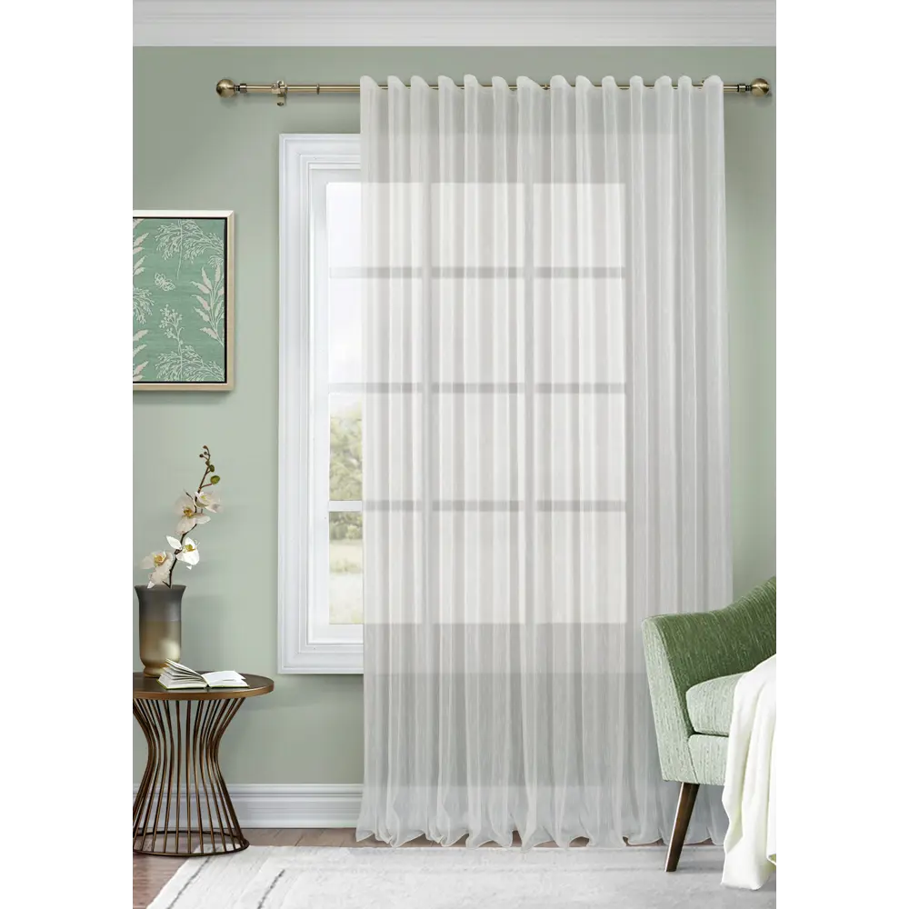 Тюль на ленте Feri 300x280 см цвет золото MIAMOZA STLM-2146837 - Вид №3