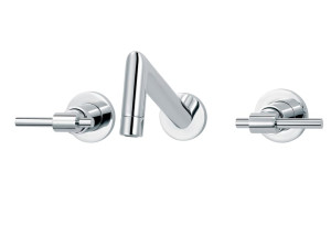 Настенный смеситель для раковины с 3 отверстиями