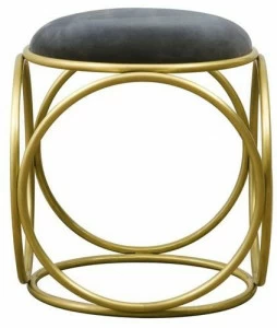 Hamilton Conte Paris Низкий пуфик Brass rings
