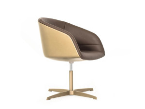 4-спицевое кожаное и стекловолоконное кресло с регулируемой высотой