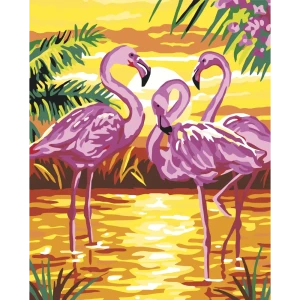 Картина по номерам Фламинго 40х50 см