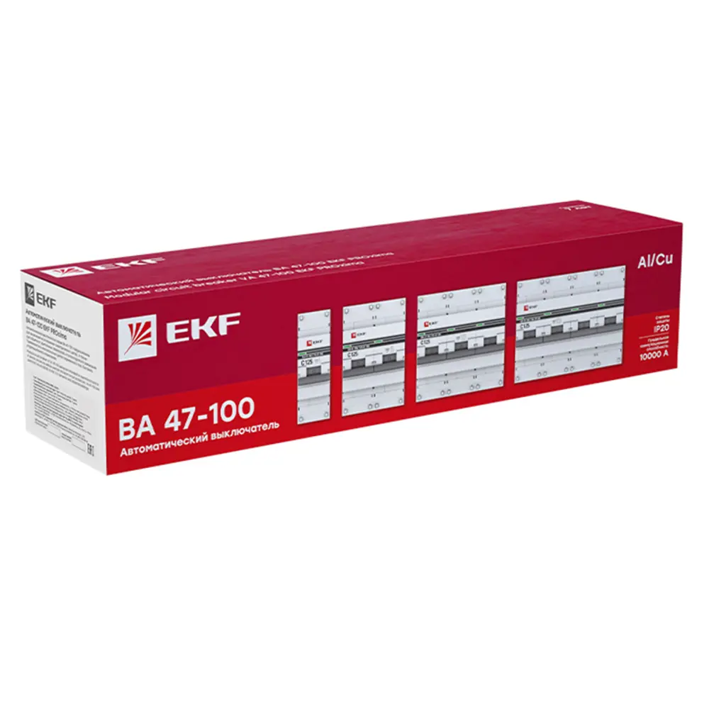 Автоматический выключатель EKF PROxima ВА47-100 3P C80 А 10 кА STLM-2212207 - Вид №2