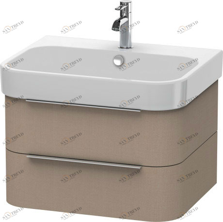 H2636407575 Тумбочка подвесная Happy D.2 #H26364 625 x 480 мм Лен, декор Duravit