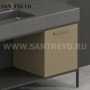 SD4548PA2 Тумба с открывающейся правой створкой (с 1 стеклянной полкой) Globo