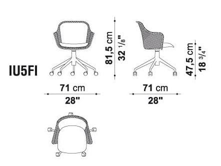 Офисное кресло с 5 спицами B&B Italia Project джут ARCH-00009318 - Вид №4