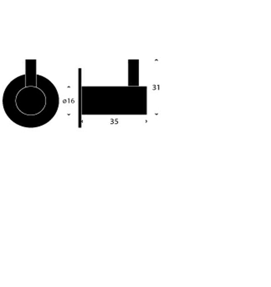FROST Крючок 4 » полированный Нержавеющая сталь Полированный O1127  - Вид №1