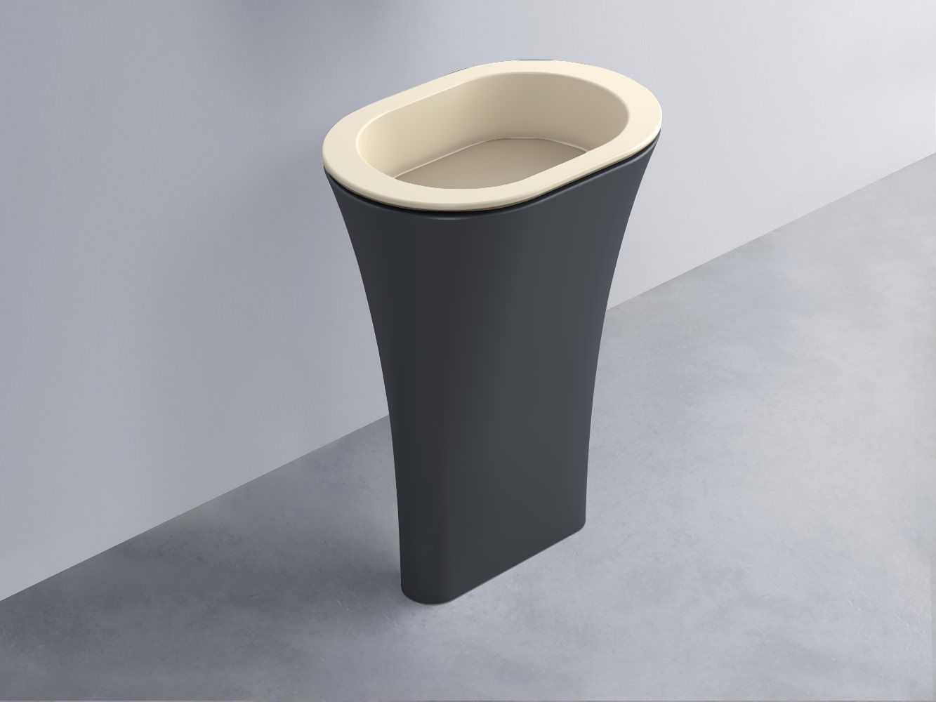 AMLA65-LN+AMPILO-AV+AMCOLO-BA Раковина Amedeo Ovale отдельностоящая cielo Enjoy + Amedeo Ceramica Cielo