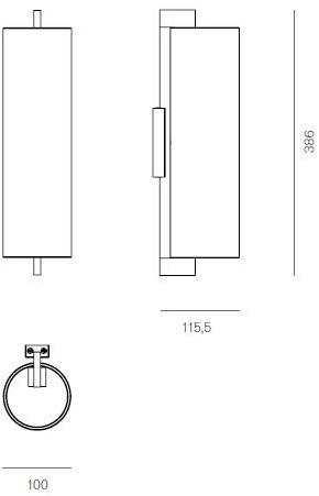 Firmamento Milano Настенный светильник из дутого стекла Phi Ft-031wm-wh - Вид №2