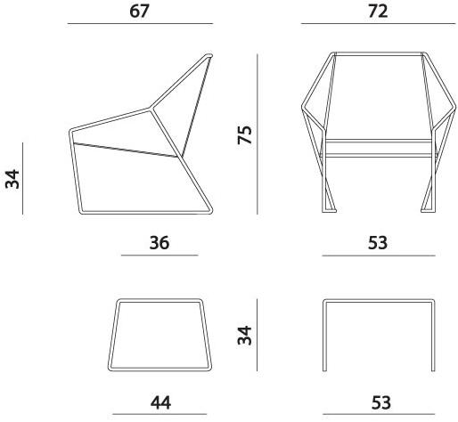 MissoniHome Кожаное кресло-санки Cordula sun-id-1426266 - Вид №5