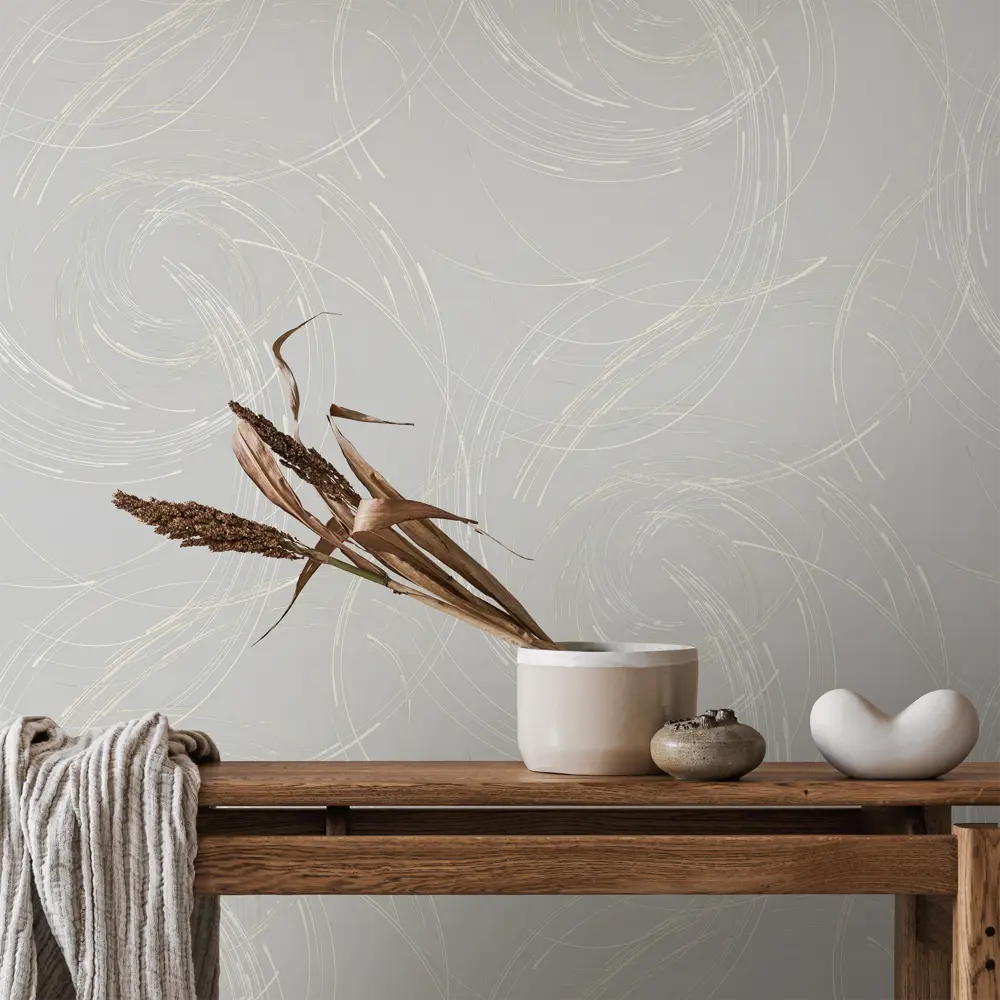 Флизелиновые обои Grandecolife Corso серые 1.06 м - современный стиль с абстрактным рисунком 89424224 STLM-1567418 - Вид №4