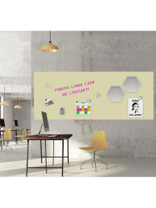 93809290 Магнитные обои Uniwall 120х300 см светло-желтый STLM-0573797 CONTINENT DECOR