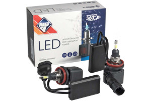 18105199 Комплект светодиодных ламп H11/H8/H9, 6000 K, LED, SAMSUNG CERAMIC BASE, DC 12 В 47185 Nova Bright