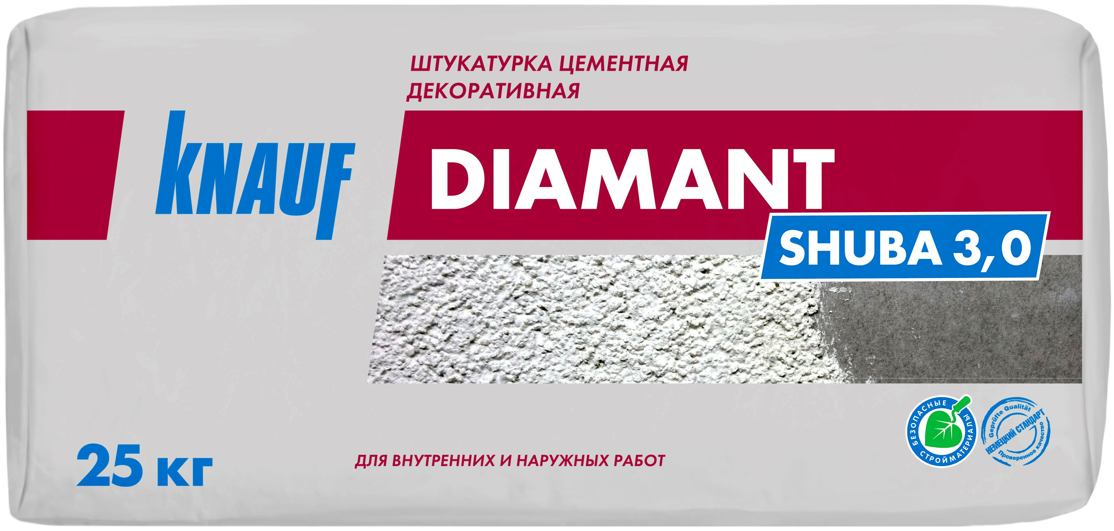 82253571 Штукатурка декоративная Диамант шуба 3.0 мм 25 кг STLM-0023211 KNAUF