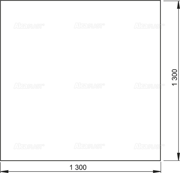 Гидроизоляционная фольга 1300×1300 мм ALCAPLAST AIZ3 - Вид №1