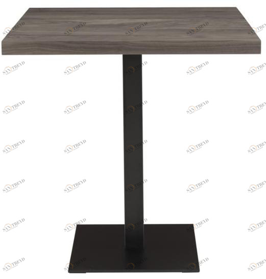 Ligne Roset Квадратный стол из стали и дерева  19950188 