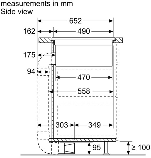 Siemens Встраиваемая индукционная плита со встроенной вытяжкой Iq700 Ex807lx67e  - Вид №8