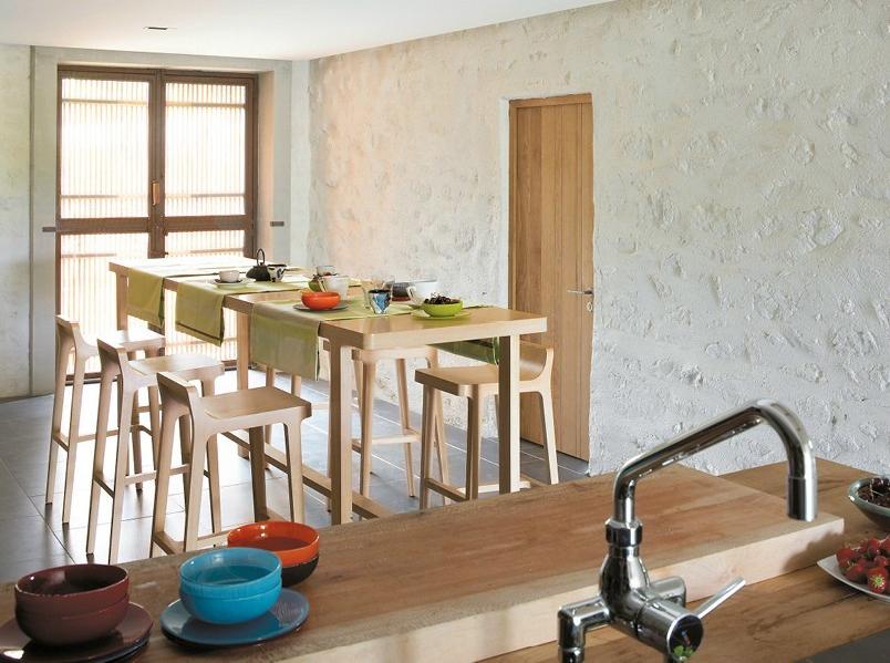 ALKI Барный стул высокий из дуба Emea sun-id-1456681 - Вид №3