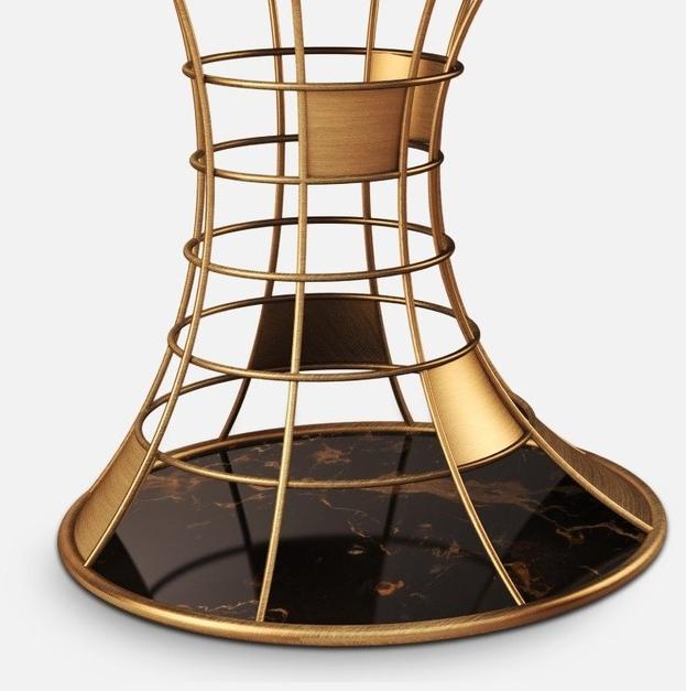 Porustudio Круглый сервиз из латуни и мрамора sun-id-1515749 - Вид №2