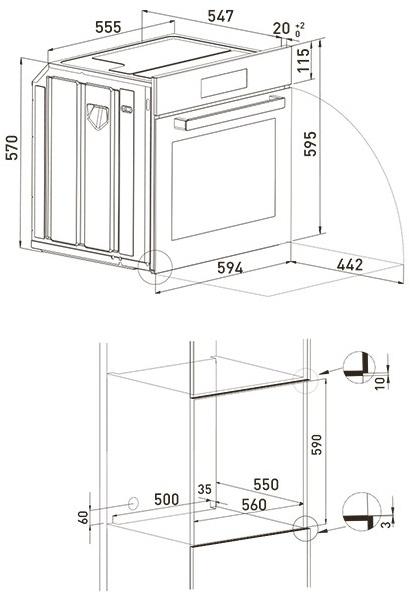 Grundig Статическая печь с тангенциальной вентиляцией  7757782951  - Вид №1