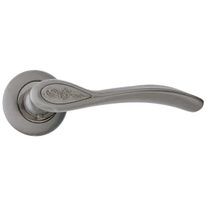 Ручки дверные на розетке Renz Флория, ЦАМ, цвет матовый никель