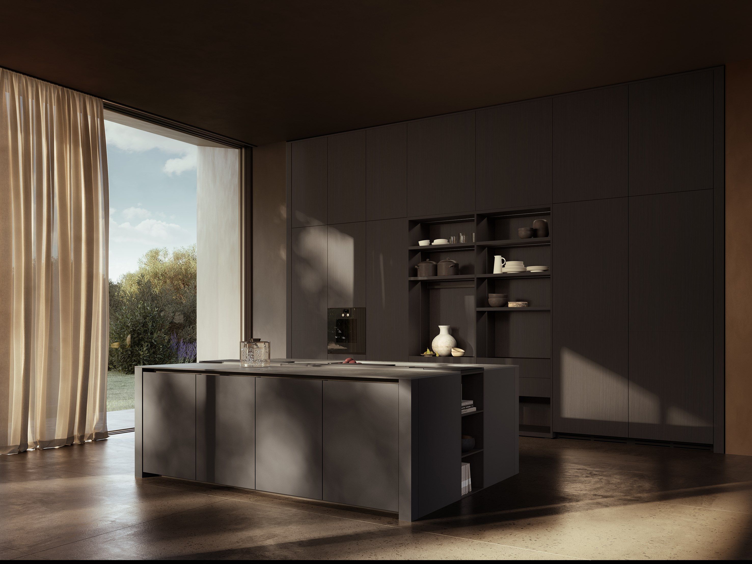 Деревянная кухня на заказ с островом Boffi Case 5.0 ARCH-00026957 - Вид №6