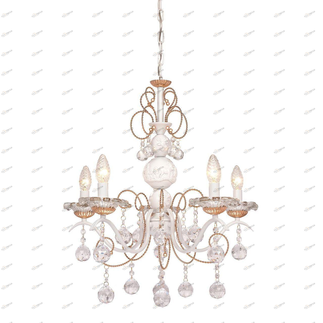 Подвесная люстра Silver Light Imperatrice 728.51.5 SILVER LIGHT IMPERATRICE 185991 Белый 
