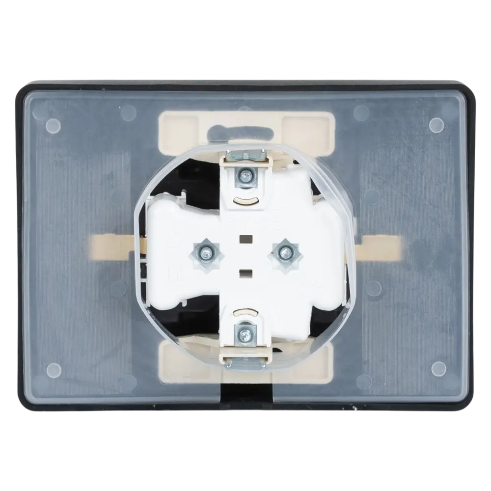 Розетка двойная встраиваемая Systeme Electric Blanca с заземлением IP44 цвет антрацит STLM-2090250 - Вид №5