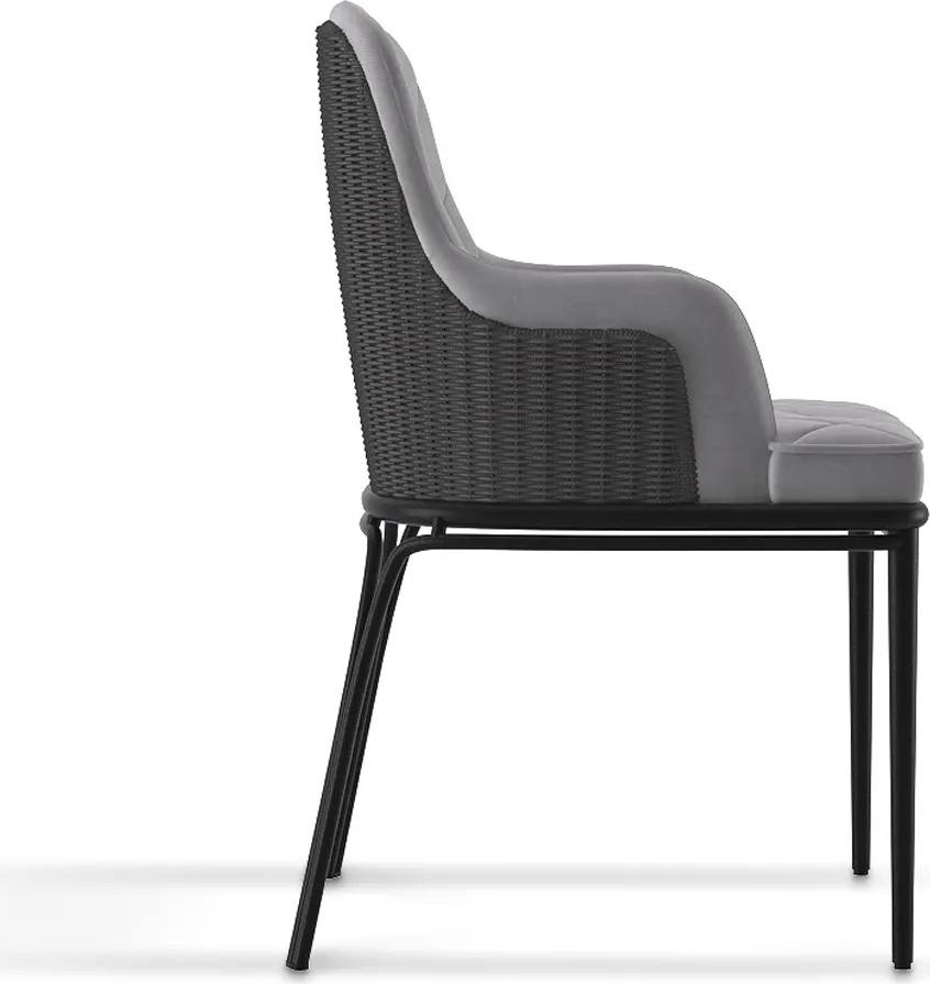 Серый обеденный стул LUXXU Charla 292 - Вид №1