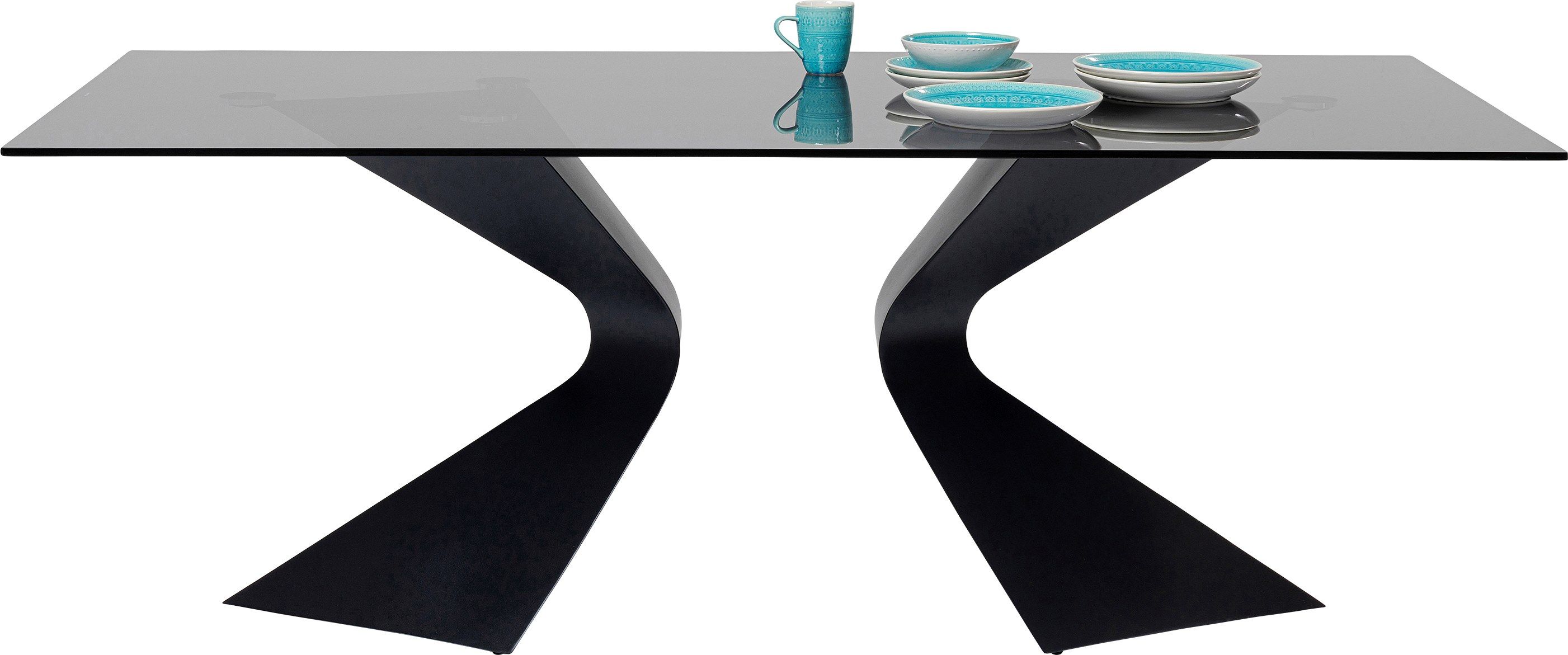 Прямоугольный стол из стали и стекла KARE Design Gloria ARCH-00144809 - Вид №1