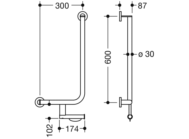 900.22.14340 угловая ручка HEWI System 900 - Вид №1