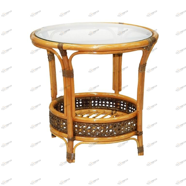 Столик кофейный "Пеланги" two tone ЭКО ДИЗАЙН CLASSIC RATTAN 129484 Бежевый;коричневый 