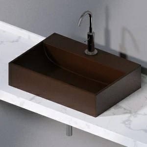 L240107 Накладная раковина на столешницу  прямоугольная A. e T. Italia THIN