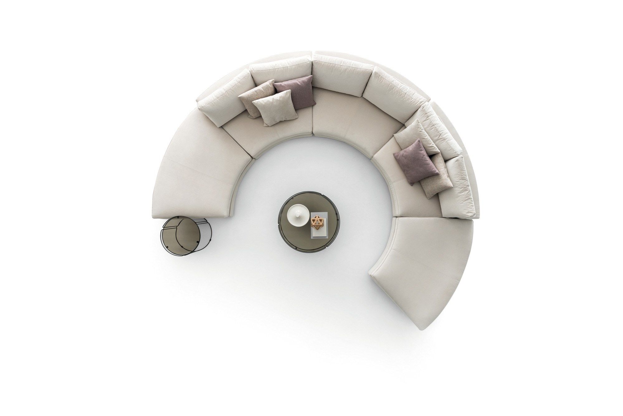 Круглый металлический журнальный столик Ditre Italia Monolith ARCH-00096231 - Вид №5