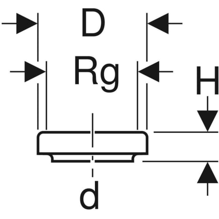 367.471.16.1 Резьбовой штуцер Geberit PE с заглушкой Geberit  - Вид №2