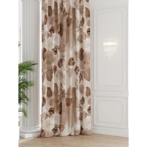 91712773 Штора на шторной ленте Comfy Way Мисанвирс 150x250 см цвет бежевый STLM-1040713