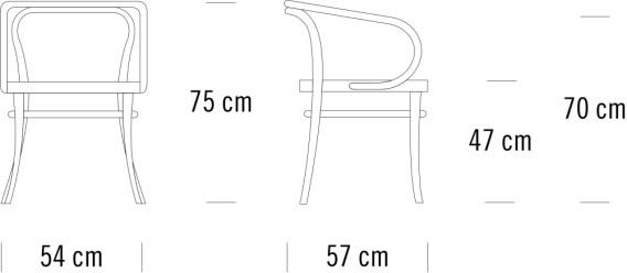 Thonet Стул с мягким сиденьем из фанеры 209 sun-id-1454459 - Вид №1