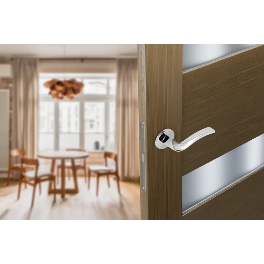 Дверные ручки EDSON EDS-102H-R2 хром для межкомнатных дверей 85168438 STLM-0059323 - Вид №10