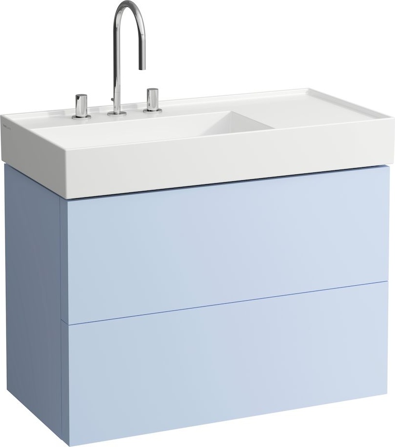 H8103387571111 Раковина, полочка справа, со специальным скрытым сливом LAUFEN PRO - Вид №7