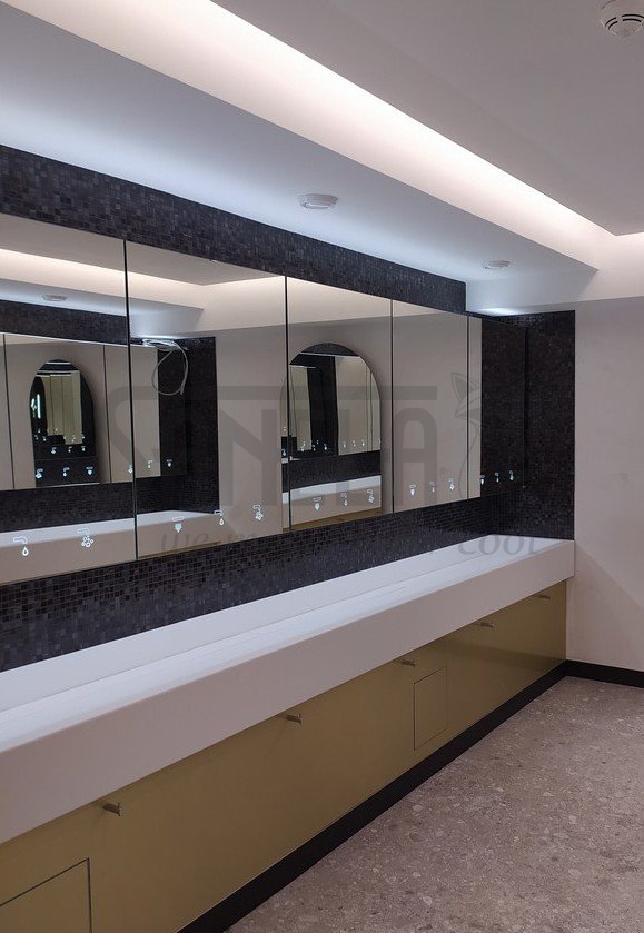 85842 Смеситель для однотрубной системы подачи воды с дoзатoрoм мыла за зеркалo, 24 В пoст. SANELA  - Вид №2