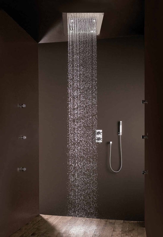 H37395 Потолочный & настенный душ DREAM - Rectangular - LED LIGHTS BOSSINI  - Вид №1