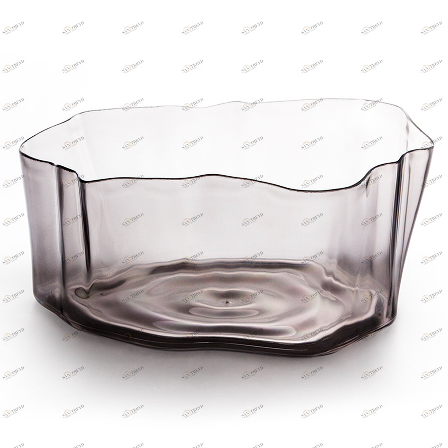 Органайзер черный прозрачный маленький Flow QUALY  00-3872178 Прозрачный;черный 