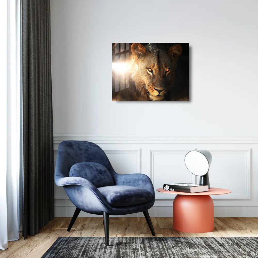 Картина на стекле Львица 80x60 см 85283001 STLM-2173298 ARTABOSKO  - Вид №3