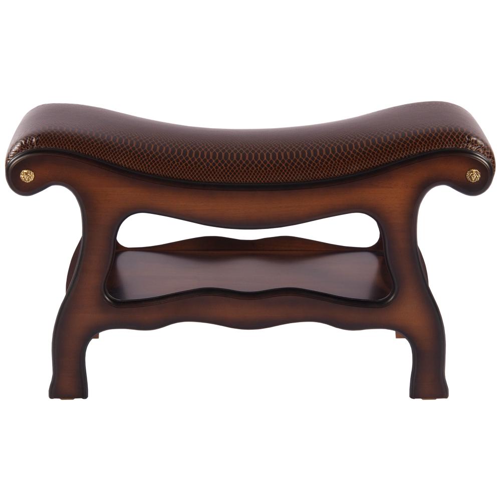 11139 Скамья Сорренто 2 Орех Рептилия Браун BOGACHO 4627138218334 - Вид №1